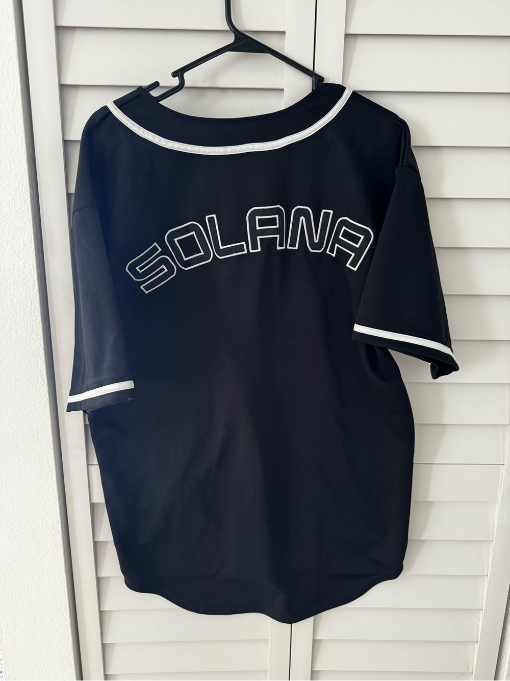 Zara Black Short Sleeve Baseball Jersey with Blue Teal Purple Chevron - Picture 2 of 16
